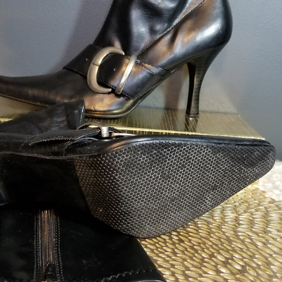 MIA Black Vegan leather Knee Boots SEXY - Picture 4 of 6